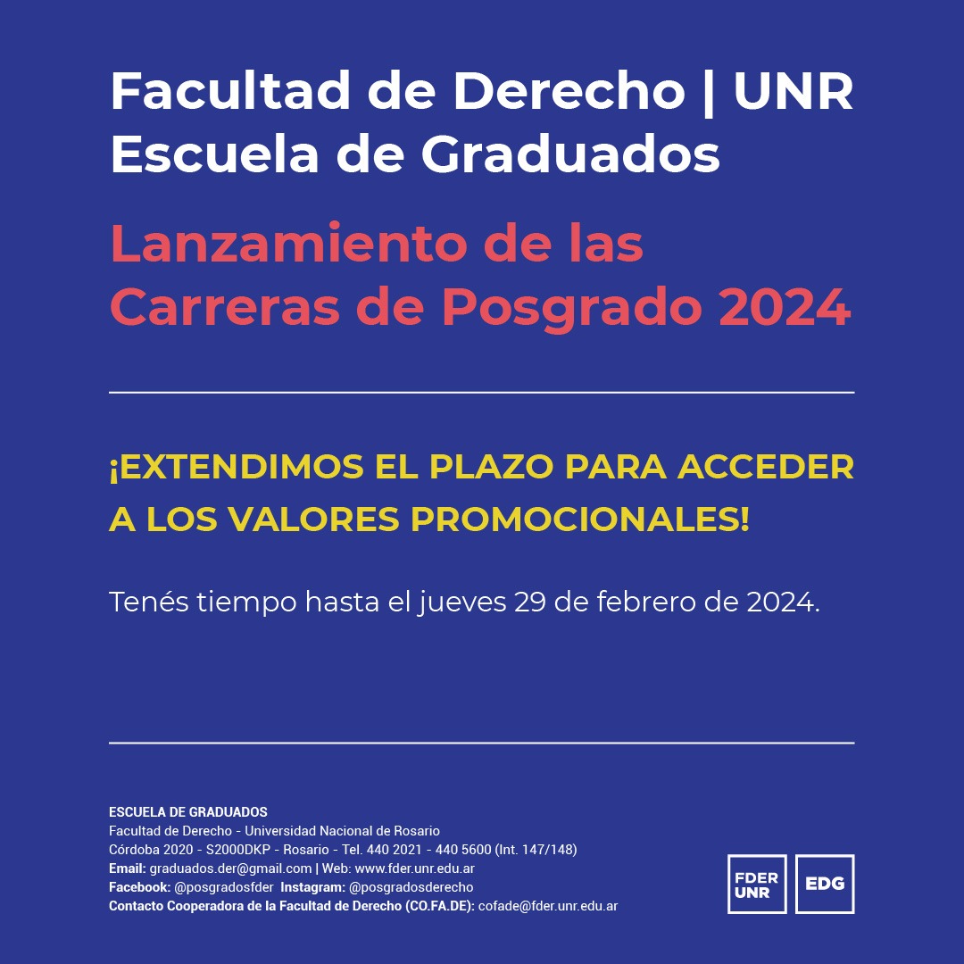 Lanzamiento de las Carreras de Posgrado 2024 De interes Noticias